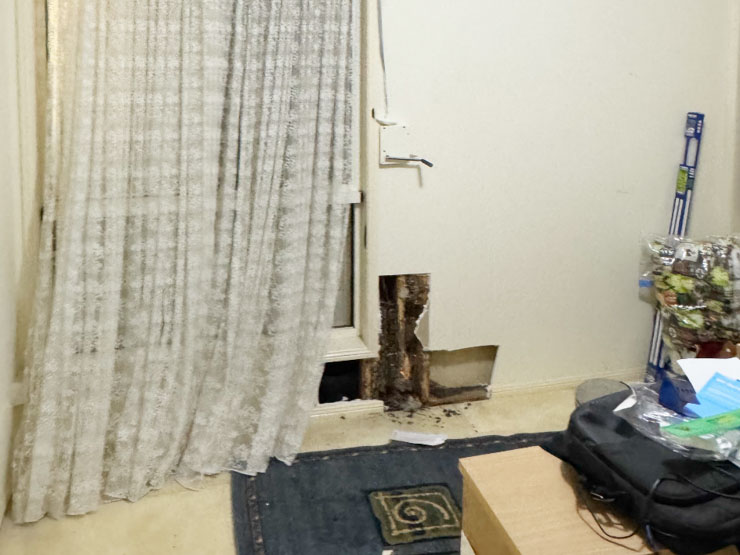 Termite Damage Discovered in Bedroom