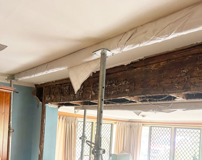 Structural damage in springacre